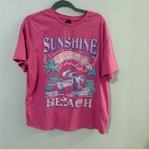 SHEIN - Sunshine Beach Graphic‎ Tee Size S